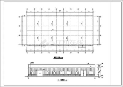 某地新型钢结构小厂房结构设计施工图